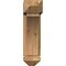 Ekena Millwork Thorton Arts and Crafts Rough Sawn Bracket w/ Offset Brace, Western Red Cedar, 6"W x 18"D x 22"H BKT0604X18X22THR03RWR - alternate 2